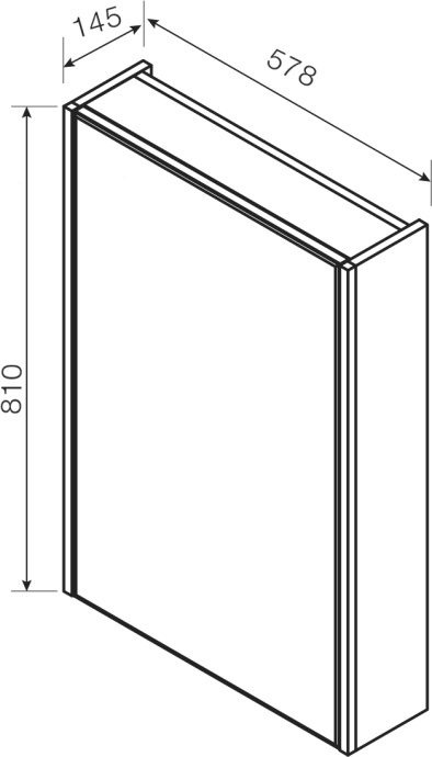 Зеркало-шкаф Roca UP 60 L, белое, с подсветкой ZRU9303015 - 3