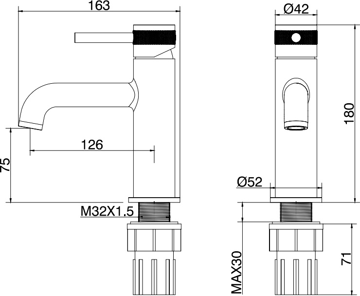 Смеситель для раковины Allen Brau Priority хром 5.31001-00 - 6