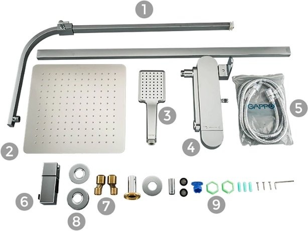 Душевая стойка Gappo G2483 - 4