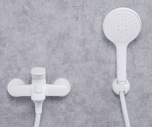 Смеситель Wasserkraft Mindel 8501 для ванны с душем, белый матовый - 2