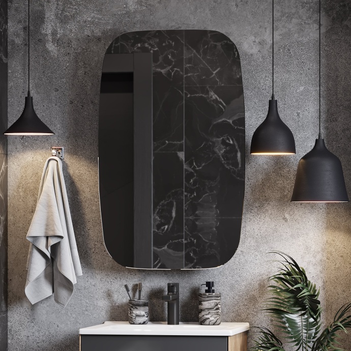 Зеркало-шкаф Aquaton Сохо 60 L серый матовый 1A258302AJA0L - 5