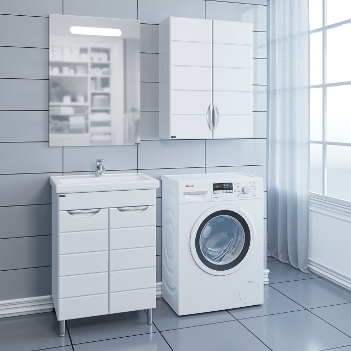 Тумба под раковину Санта Родос 60 белый 206012N - 4