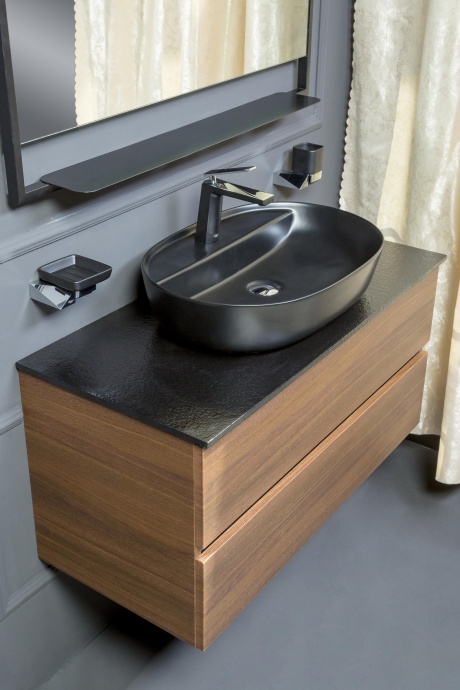 Мебельная раковина Armadi Art Vallessi 871, черная - 1