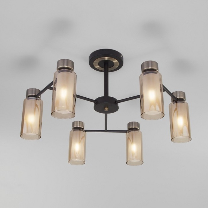 Потолочная люстра Eurosvet Amado 70115/6 черный - 0