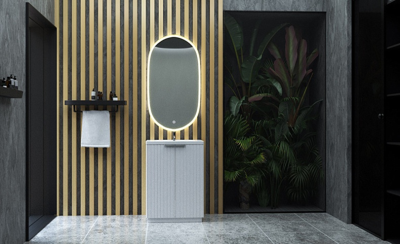 Тумба под раковину Sanvit Рольф 61 напольная белая krolf613d - 2