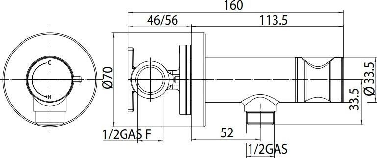 Гигиенический душ Bossini Talita E37006B.030 со смесителем - 3