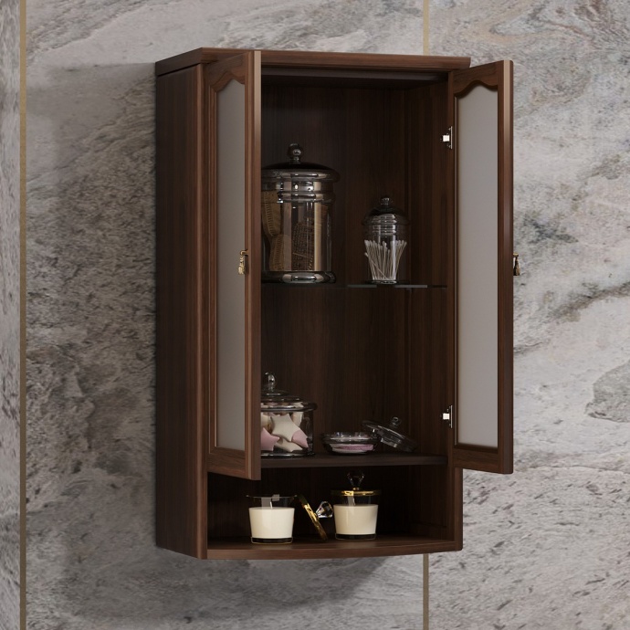 Шкаф подвесной Opadiris Риспекто темное дерево 00-00006076 - 1