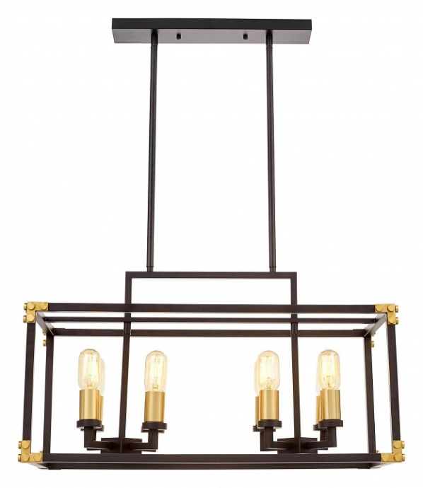 Подвесной светильник LUMINA DECO Waldorf LDP 1140-8 BK+MD - 0