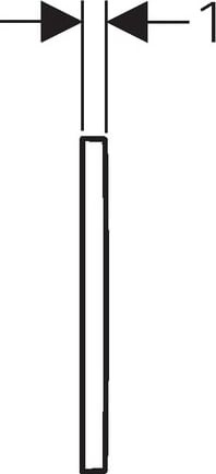 Кнопка смыва Geberit Omega 30 115.080.KJ.1 белая/хром - 4