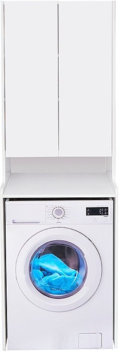 Шкаф пенал Aquaton Лондри 60 над стиральной машиной 1A260503LH010 - 0