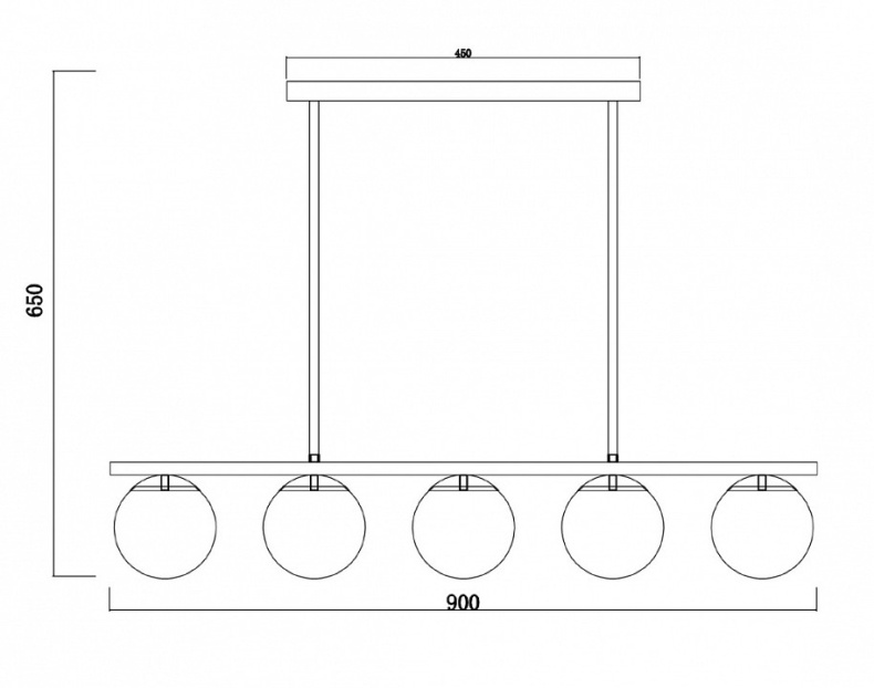 Подвесная люстра Freya Zing FR5199PL-05B - 1