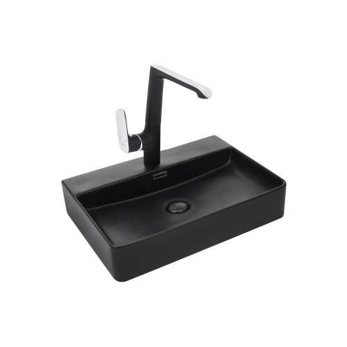 Раковина накладная Weltwasser WW Elbach 2173 MB 60 матовый черный  10000004504 - 0