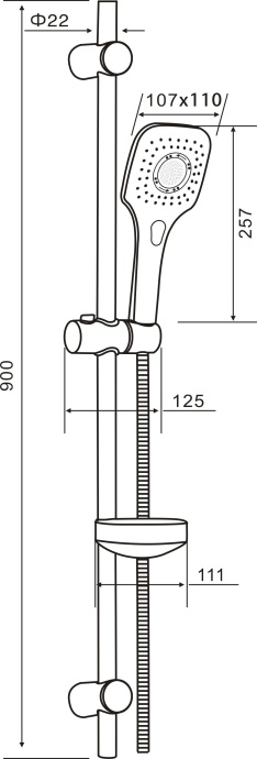 Душевой гарнитур Orange O-Shower OS073 - 5