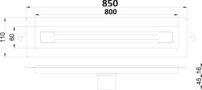 Душевой лоток Armadi Art Premium Trendy 80 золото матовый 983-80-MG - 5