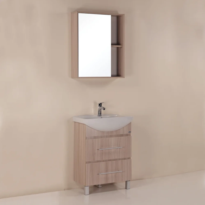 Зеркало-шкаф Onika Дельта 60 светлое дерево 206060 - 3