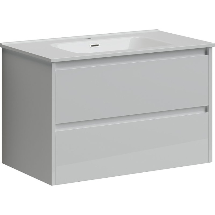 Тумба под раковину подвесная Sancos Libra 80 белая глянцевая LB80W - 0