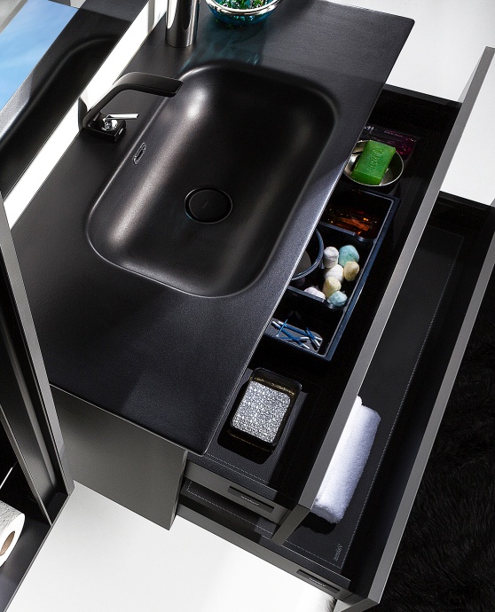 Тумба под раковину Armadi Art Vallessi 100 черный матовый 837-100-A mat - 6