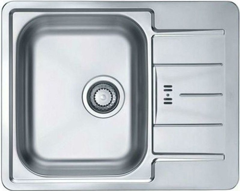 Мойка LINE 60 NAT-90  615X500 в компл. с сифоном 1064388, 1065681 - 0