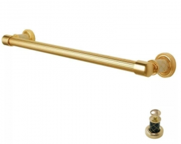 Полотенцедержатель Boheme Murano золото с черным 10902-B-G - 0