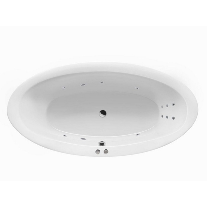 Ванна акриловая Excellent Lumina Line 190х95 с гидромассажем белый - хром WAEX.LUM19.LINE.CR - 0