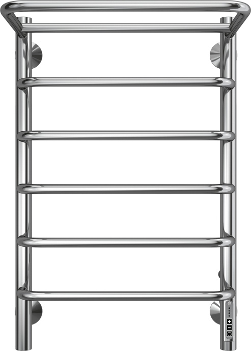 Электрический полотенцесушитель Terminus Полка П6 400х650 с полкой Хром 4670078531421 - 0