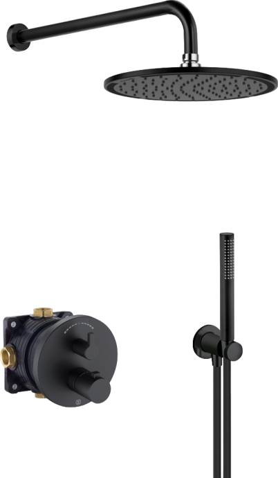 Душевой комплект Kludi Nova Fonte черный матовый  209303915 - 0