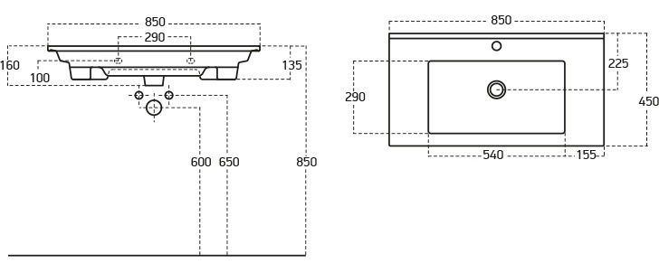 Мебель для ванной Aquanet Модена 85 - 12