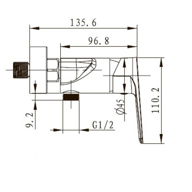 Смеситель Kaiser Atrio 60077 для душа - 1