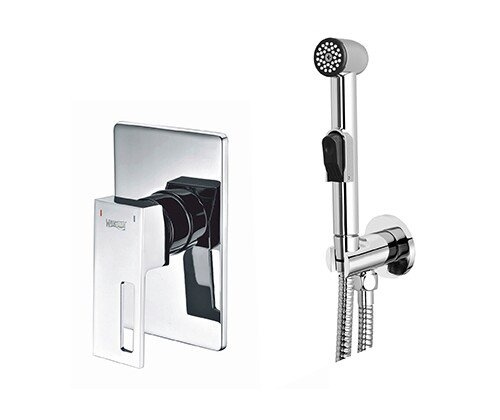 A01556 Встраиваемый комплект для биде со шлангом 100 см - 0