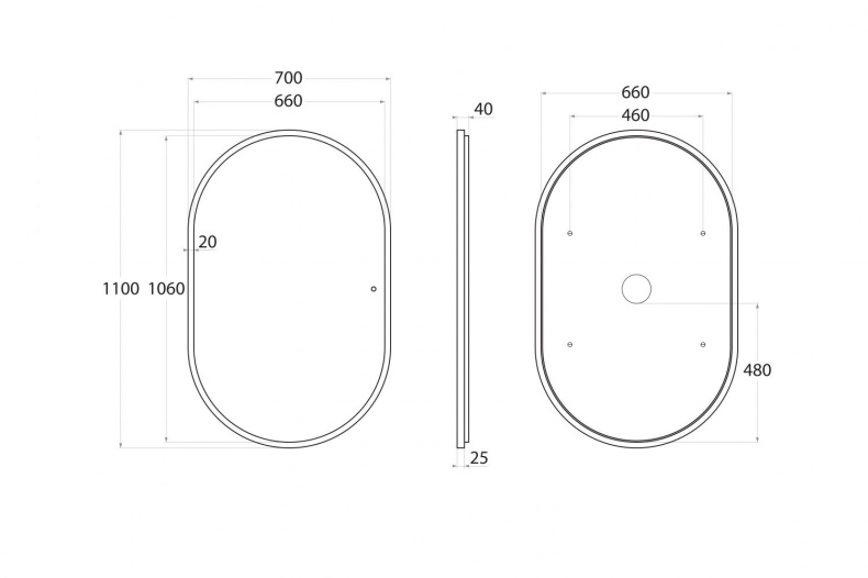 Зеркало с подсветкой 