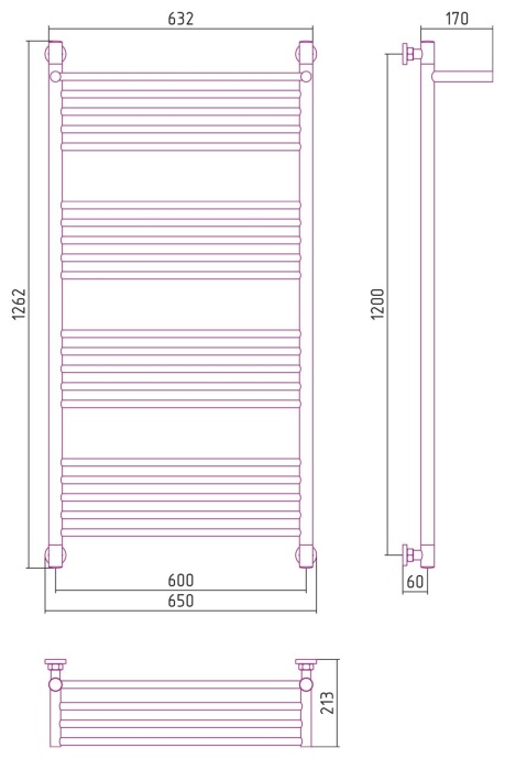 Полотенцесушитель водяной ДР 