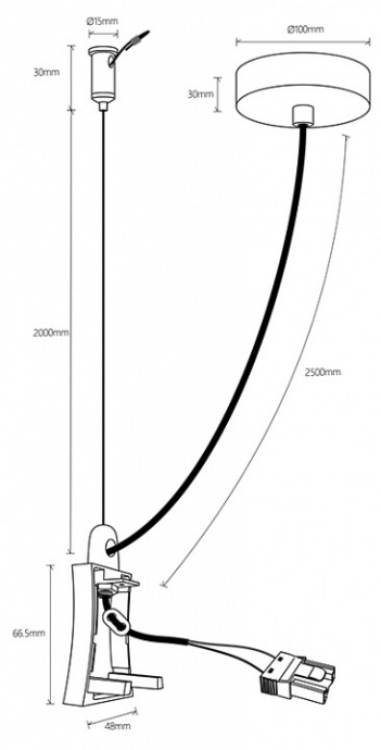 Заглушка с блоком питания Mantra Hanok 7557 - 1