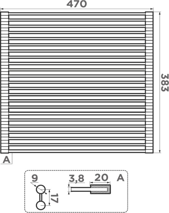 Сушилка Omoikiri 4997005 складная, нержавеющая сталь - 2