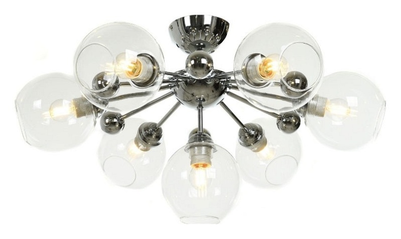 Люстра на штанге LUMINA DECO Devoli LDC 8040-7 CHR+PR - 1