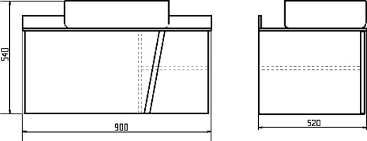 Тумба с раковиной Comforty Эдинбург 90 00004147997 - 7