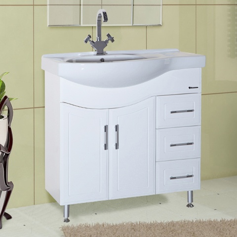 Тумба с раковиной Bellezza Коралл 85 R - 0