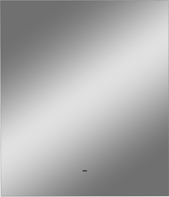 Зеркало DIWO Элиста 60 с подсветкой светодиодной, инфракрасный выключатель, настенное, прямоугольное ЗЛП1743 - 9