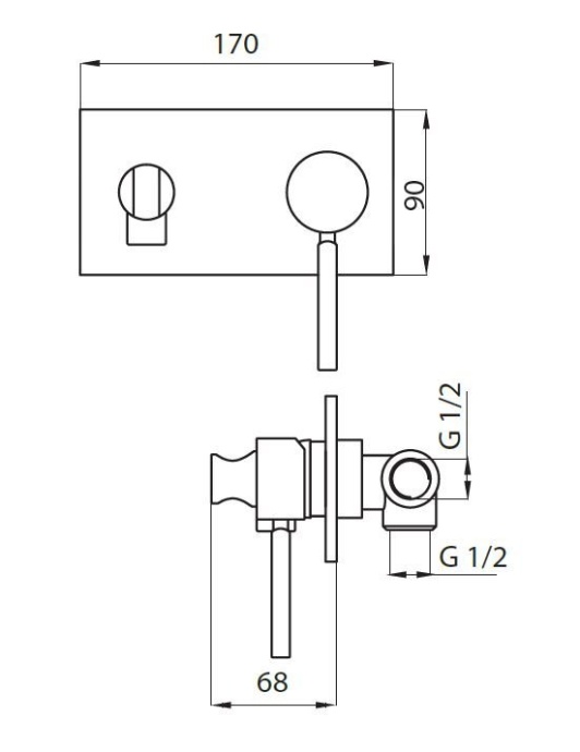 Гигиенический душ Cezares Aphrodite  APHRODITE-DIF-02-Bi - 4