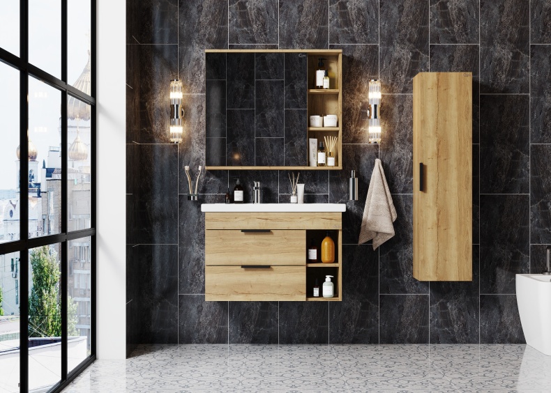 Комплект мебели Onika Легран 80 R дуб галифакс (108047) - 0