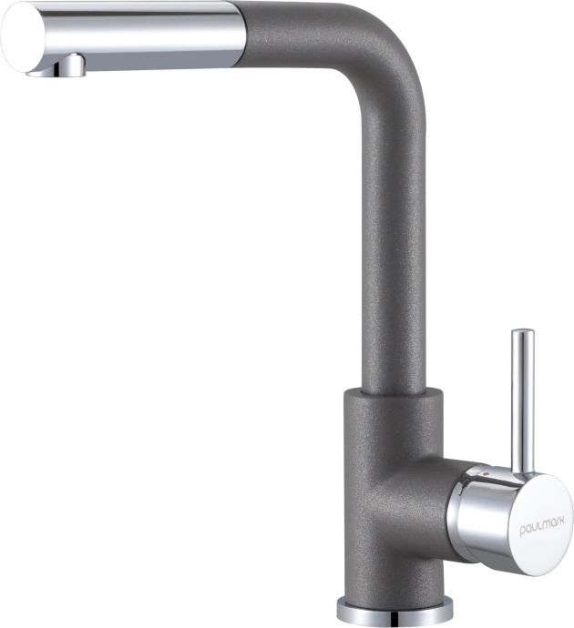 Смеситель для кухни Kassel, серый металлик, Ka214311-402, Paulmark - 0