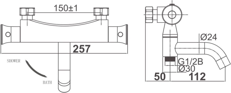 Термостат D&K Bayern Potsdam DA2113201 для ванны с душем - 4