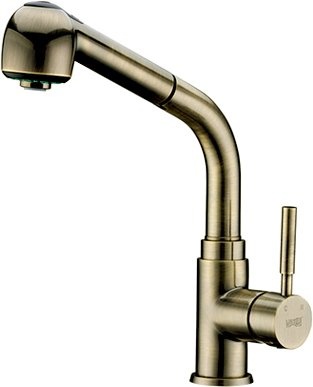 Смеситель Wasserkraft для кухонной мойки, светлая бронза A8237 - 0