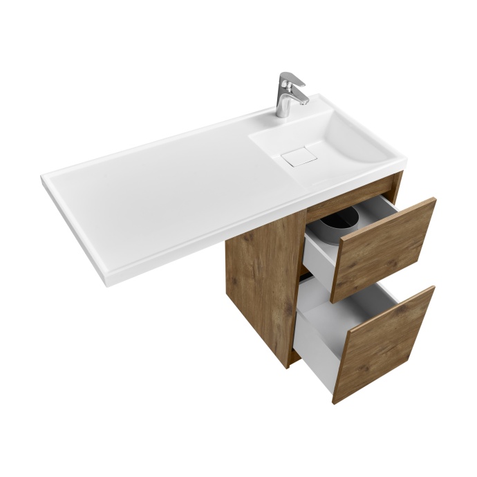 Тумба под раковину без фасада Aquaton Лондри 40 светлое дерево 1A267001LHDR0 - 2