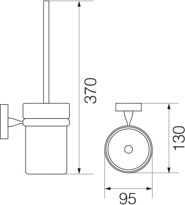 Ершик Veragio Bonjour VR.BNR-7890.CR хром - 1