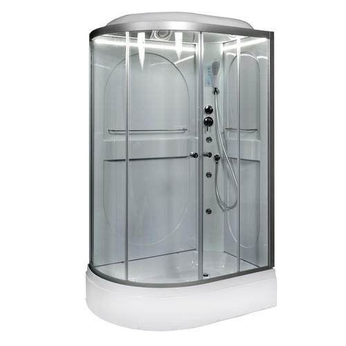 Душевая кабина Deto L 120х80 с подсветкой, хром  L520RLED - 1