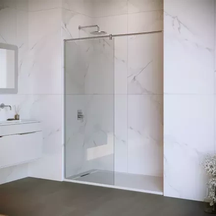 Душевая перегородка RGW Walk in 80х195 хром стекло прозрачное 351003308-11 - 0