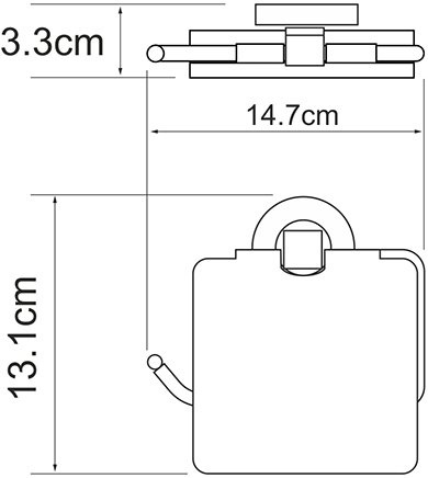 Держатель туалетной бумаги Wasserkraft Rhein K-6225 - 4