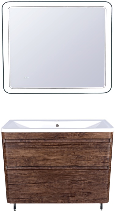 Мебель для ванной Style Line Атлантика 100 Люкс Plus, напольная, старое дерево - 0