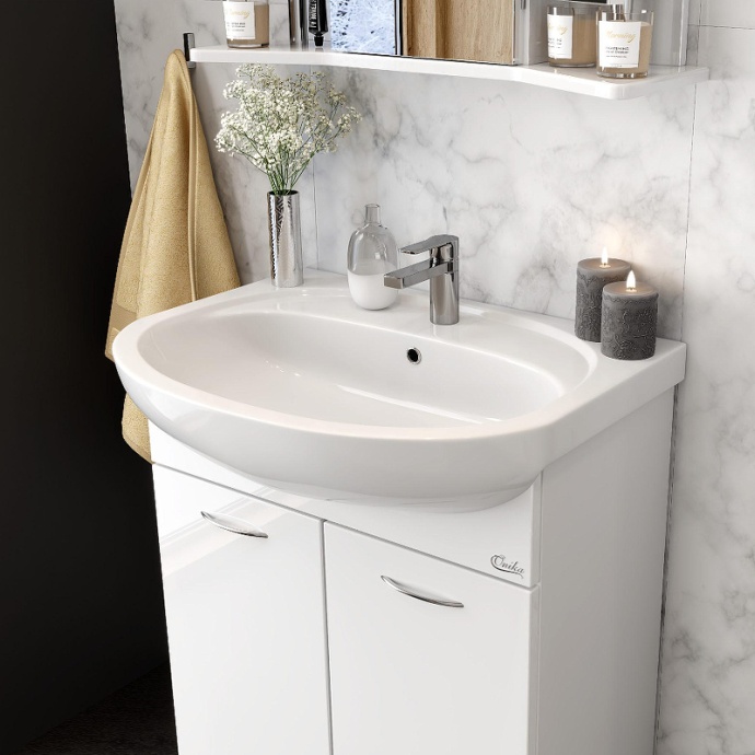 Тумба под раковину Onika Селигер 65 белый  106501 - 2