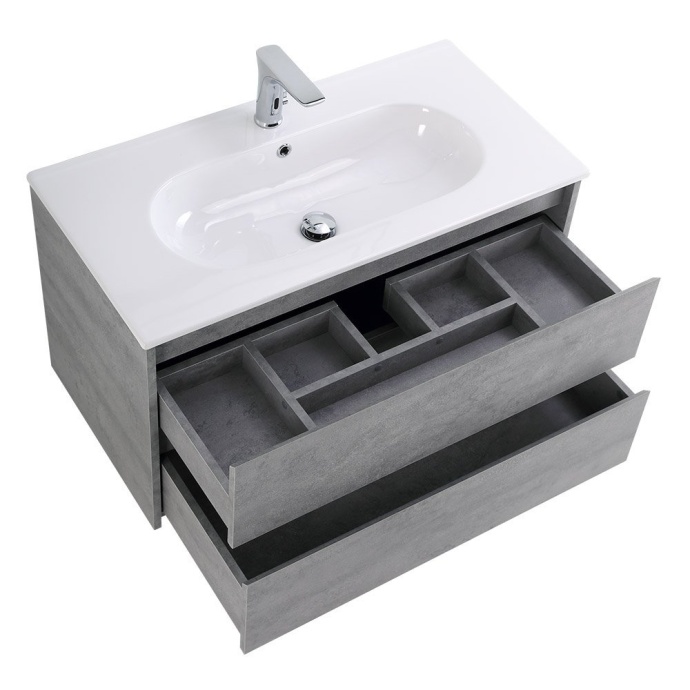 Тумба под раковину BelBagno Kraft 90 серый KRAFT-900-2C-SO-CG - 3